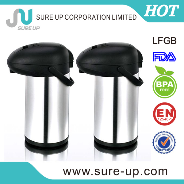 fashion removeable cap s/s vacuum airpot for famliy