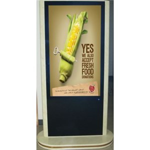 Marble Texture Style Digital Signage Kiosk