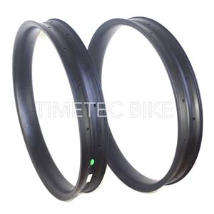 26er Fat Bike Carbon Fiber Rims∣ 80mm Width 25mm Depth ∣Tubless Compatible Clincher∣650g ∣Double Wall Carbon Rims∣3K UD Matt Glossy