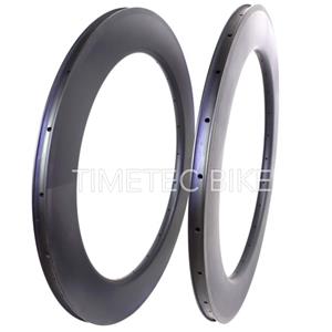 700C Carbon Fiber Rims ∣88 Depth 25 Width ∣Clincher And Tubular∣U Shape∣With Basalt Braking Surface∣Track Bike Wheels Rims