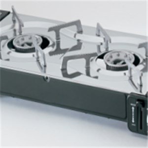 PORTABLE HEATER DOUBLE GAS DUAL 2 BURNERS CAMPING COOKER FISHING BBQ STOVE W/ GAS