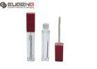Red Empty Lip Gloss Tubes Square For Big Volume , Empty Lip Gloss Case