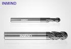 HRC55  SiN Coating , Ball Nose End Mill ,  R3.0 , 6mm to 12mm , Ultra Fine Grain Size , Germany Qual