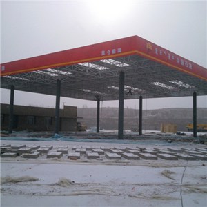 Big Standard Petroleum Gas Station With Canopy Construction