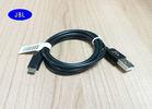 Black Android Smartphone Usb Cable , 1 Meter Usb Extension Cable Cell Phone Cords
