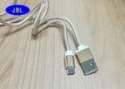 Camera / PC Player Nylon Braid Reversible USB Cable , Reversible Micro USB Cable