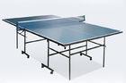 Portable Table Tennis Table Blue Color , Movable Indoor Ping Pong Table For Home
