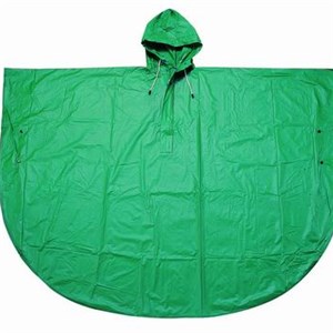 YJ-6006 Popular Green PVC Cycling Rain Poncho Plastic For Hiking