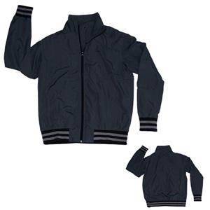 YJ-3004 Dark Grey Black Microfiber Sports Sporty Sport Jacket For Men