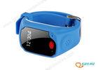 Blue Anti Lost Locator Kids GPS Tracking Watch For Elderly / Children