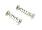 Carbon Steel Fastener Screws , Nickel Finish Truss Head Book Binding Screws