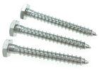Coarse Thread Hex Head Stainless Steel Lag Screws For Wood Sharp Point M5 x 30