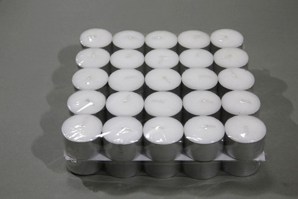 Aluminium Cup White Tealight Candle