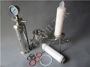 stainless steel single cartridge liquid filter housing