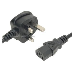 BS Electrical Power Adapters Cable, 250v Power Supply Cords UK 3 Pin Adapter Cords