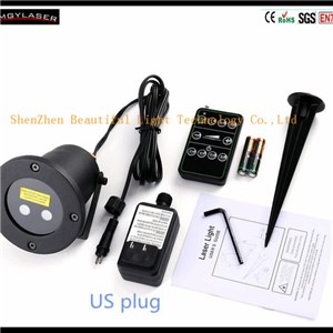 Waterproof Outdoor Portable Red And Green Garden Twinkle Full Star Laser Light