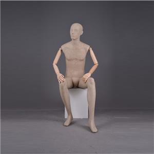 Sitting Paper Mache Man Mannequins