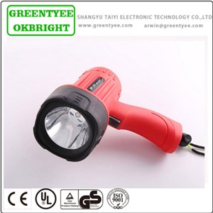 TYEE Super High Power Battery Operated Portable Rubberized ABS Creee LED Car Spotlight