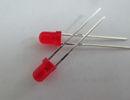 3mm Round Indicator LED With Flange Type Super red light emitting diode