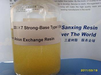 Strong-Base Type I (Gel) Anion Exchange Resin