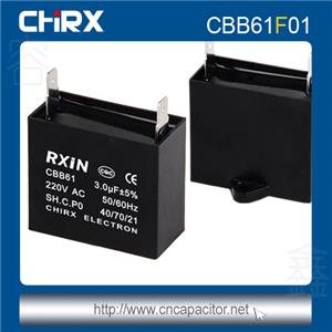 2 Terminals Type Cbb61 Sh Capacitor For Motor