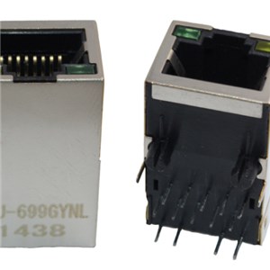 21.3MM Single Port Tab UP 1000Base With LED Without Spring