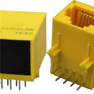 Plastic Single Port Tab Down 10/100Base Without LED Without Spring RJ45 Connector