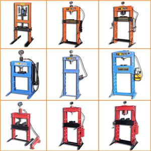 Hydraulic 20Ton H-Frame Shop Press With Bottle Jack