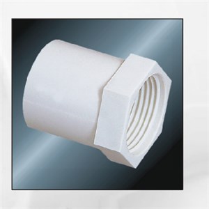 HIGH QUALITY DIN PN10 WATER SUPPLY UPVC FEMALE ADAPTOR WITH WHITE COLOR