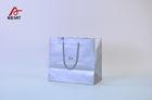 Silver Color Printable Art Paper Bags Silver Handle Kraft Paper Sacks