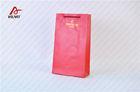 275g Silver Card Paper Retail Packaging Bags , Hot Stamping Thanksgiving Paper Bag Crafts