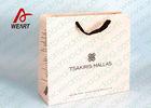Flat Balck Rope Recycled Custom Printed Paper Gift Bags , Fashional Paper Carry Bags