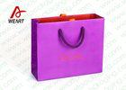 Small Purple Coloured Paper Party Bags With Handles 110 * 50 * 190mm