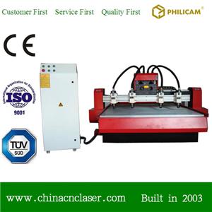 4 Heads Wood Sculpture CNC Router/Multi Spindle CNC Router