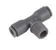 1 / 4 Inch 3 / 8 Inch BSPT Male Water Hose Connector Vacuum Tee Fittings