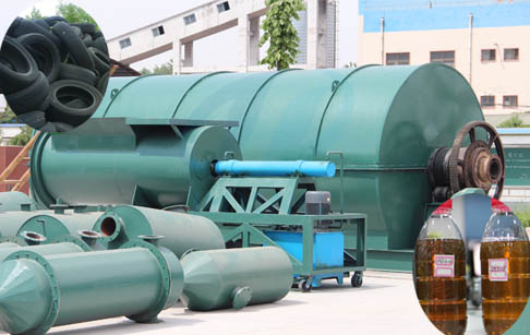 Waste tyre/tire to fuel oil pyrolysis plant