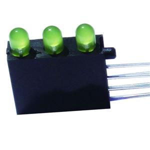 Three Positions 3mm Round Tri Color Diffused LED Holder Lamp