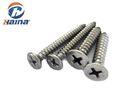DIN7982 Stainless Steel 304 316 ST4.8*100 Plain Color CSK Head Self Tapping Metal Screws