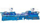 Auto PVC / TPR Air Blowing Slipper Making Machine For Double Colors Shoes