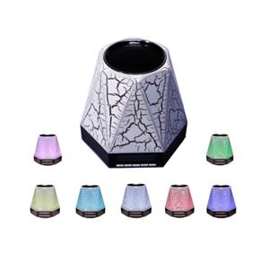 Bedroom Wireless Portable Stereo Table Lamp Bluetooth Led Light Speaker With Alarm Clock/FM Radio/TF Card