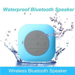 2016 IPX4 Portable Wireless Square Waterproof Shower Bluetooth Speaker With Suction Cup