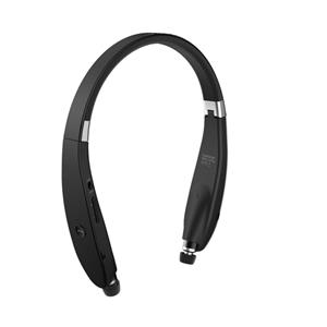 Foldable Retractable Bluetooth Neckband Headphones Headset With Noise Cancelling