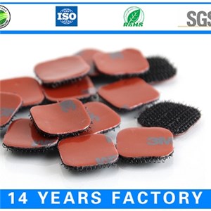 16mm Hook And Loop Dots 100% Nylon Black Widely Use