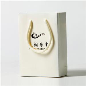 Ivory Paper Bags With Hot Stamping