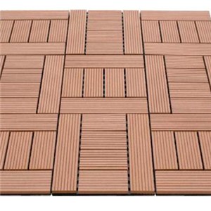 Non-slip Bathroom Tile WPC Deck Tile Sauna DIY Flooring