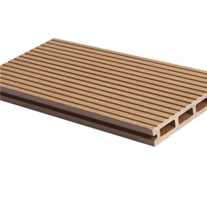 External Wood Plastic Deck Wide Groove Decking With Embossing Wood Plastic Patio Floors 140X40A