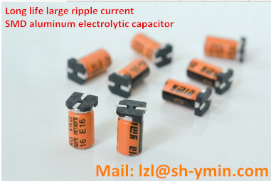 Long life 12000hours SMD aluminum electrolytic capacitor