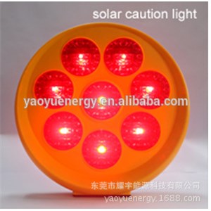 Solar Power Saudi Arabia Sunflower 8 Lamps Yellow Red Flashing Light