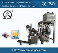 Pyramid Citrus Peel Tea Bag Packing Machine