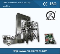 Pillow Bag Potato Chips Packaging Machine with 10 Head Weighs